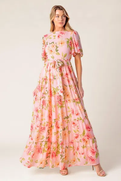 Truedames Which Chapter Woven Maxi Dress In Pink