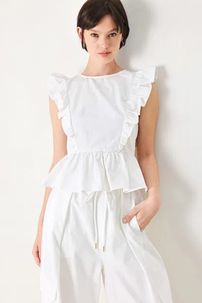 Truedames White Blossom Woven Top