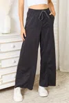Truedames Wide Leg Pocketed Pants In Gray