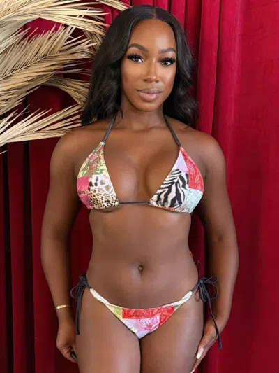 Truedames Wild Muse Triangle Bikini In Multi