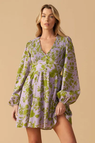 Truedames Wings Of A Dream Woven Mini Dress In Purple