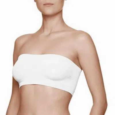 Truedames Wire-free Bandeau Bra In White