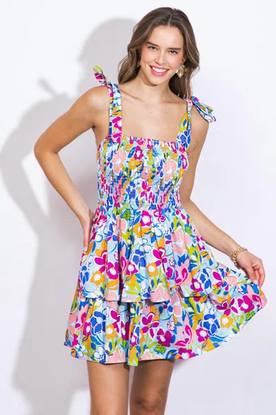 Truedames Without Fail Woven Mini Dress In Multi