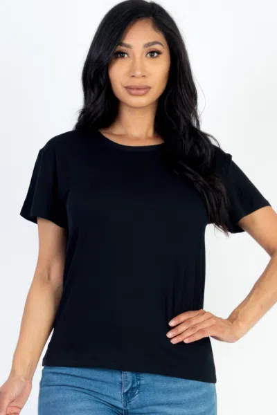 Truedames Women's Basic Short Sleeve T-shirt In Blue