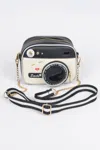 Truedames Women's Camera Inspired Clutch In Black