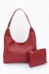 Truedames Women's Embossed Faux Leather Shoulder Bag In White