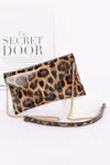 Truedames Women's Enamel Envelope Clutch In Multi