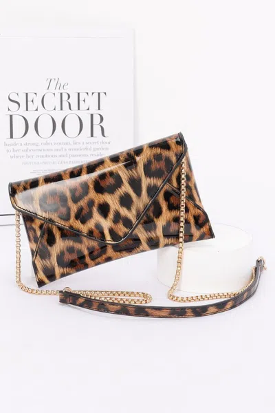 Truedames Women's Enamel Envelope Clutch In Multi