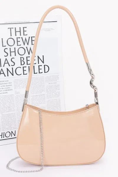 Truedames Women's Enamel Shoulder Bag In Brown