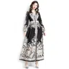 Truedames Printed V-neck Ruffled Cap Sleeve Dress In Black