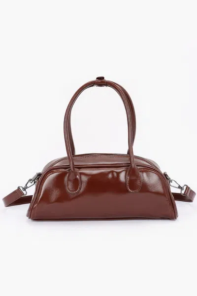 Truedames Women's Faux Leather Sport Bag In Brown