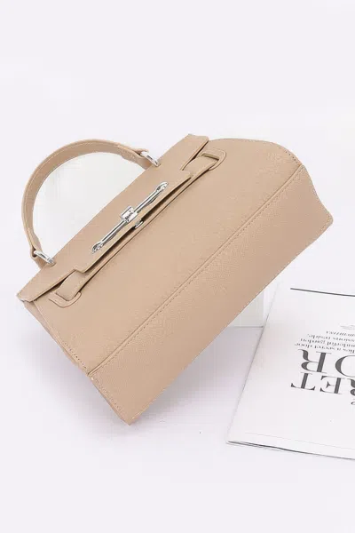 Truedames Women's Faux Leather Top Handle Flap Bag In Green
