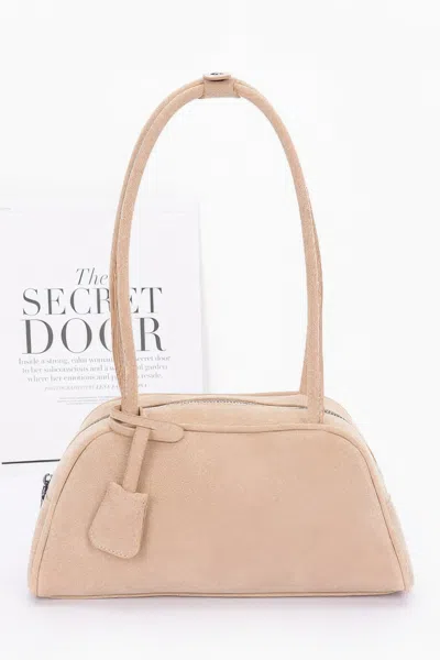 Truedames Women's Faux Suede Sport Bag In Sand