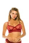 Truedames Women's Mesh Underwire Bra In Pink