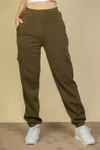 Truedames Women's Side Pocket Drawstring Waist Sweatpants In Green