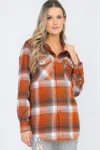 Truedames Womens Boyfriend Long Sleeve Checkered Flannel In Multi