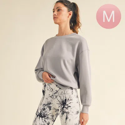Truedames Womens Solid Crewneck Scuba Sweatshirt In Animal Print