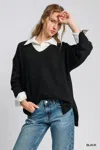 Truedames Wool Blended Pullover Sweater In Black