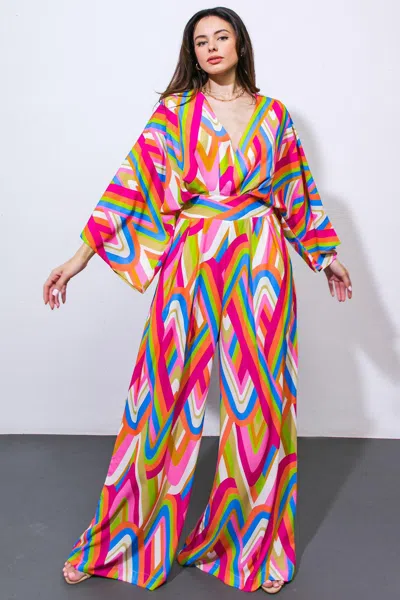 Truedames Worth My Time Woven Jumpsuit In Multi