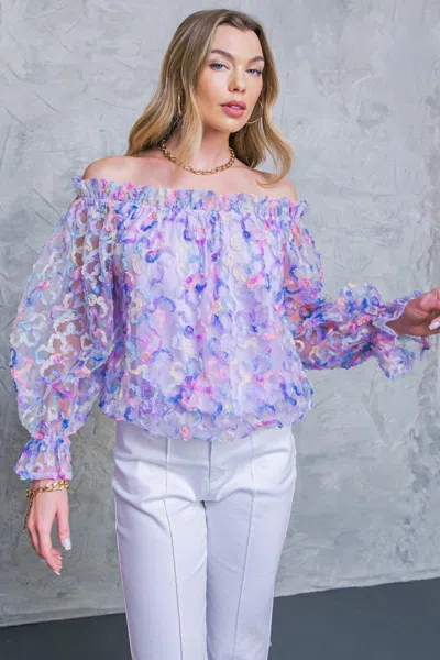 Truedames Your Heart Is Mine Novelty Top In Purple