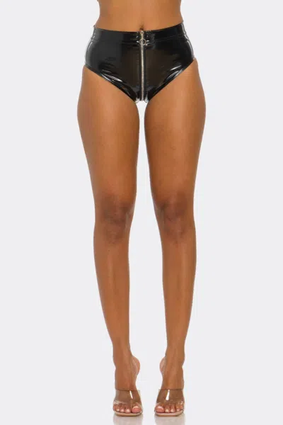 Truedames Zip Tease Shorts In Black