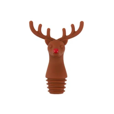 Truezoo Reindeer Bottle Stopper In Brown
