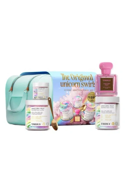 Truly Beauty Iconic Unicorn Fruit Set $226 Value In White