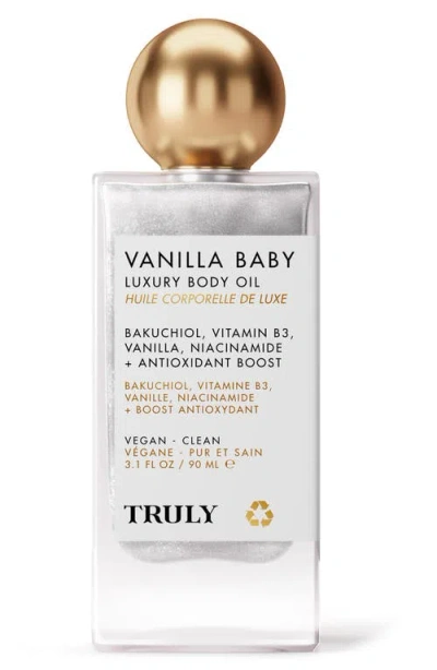 Truly Beauty Vanilla Baby Luxury Body Oil In White