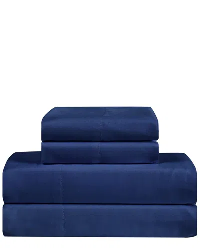 Truly Calm Antimicrobial 200tc Sheet Set In Navy