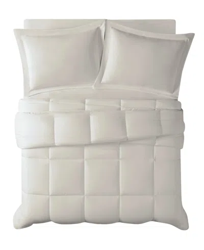Truly Calm Antimicrobial Down Alternative 3-pc. Comforter Set, Full/queen In Beige,khak
