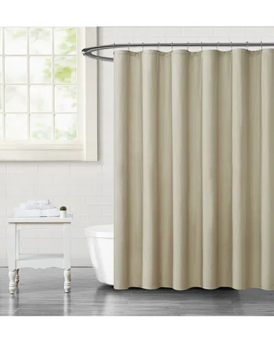 Truly Calm Embossed Fabric Shower Liner Set In White