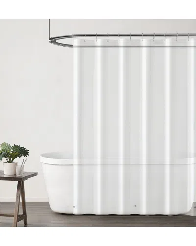 Truly Calm Grommeted Clear Shower Liner Set In White