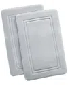 Truly Calm Heiq Antimicrobial Memory Foam Bath Rug In Grey