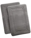 Truly Calm Heiq Antimicrobial Memory Foam Bath Rug In Grey