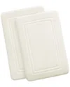 Truly Calm Heiq Antimicrobial Memory Foam Bath Rug In Ivory