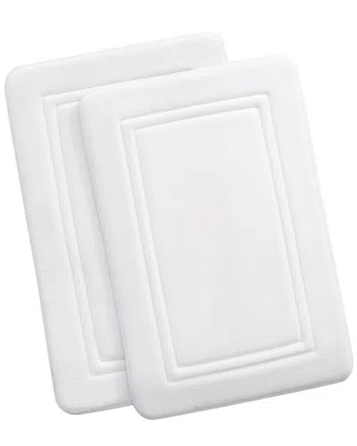 Truly Calm Heiq Antimicrobial Memory Foam Bath Rug In Multi