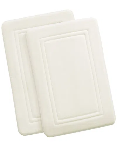 Truly Calm Heiq Antimicrobial Memory Foam Bath Rug In Neutral