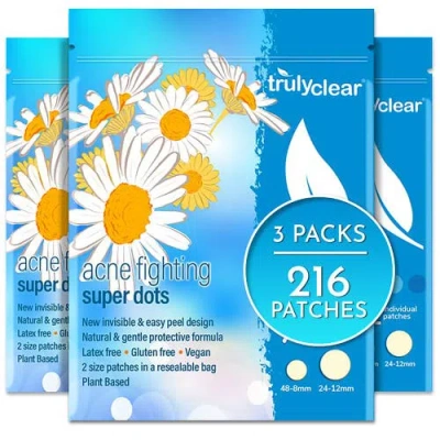 Truly Clear Super Dots 72 Count Hydrocolloid Patches, 2 Sizes In Multi