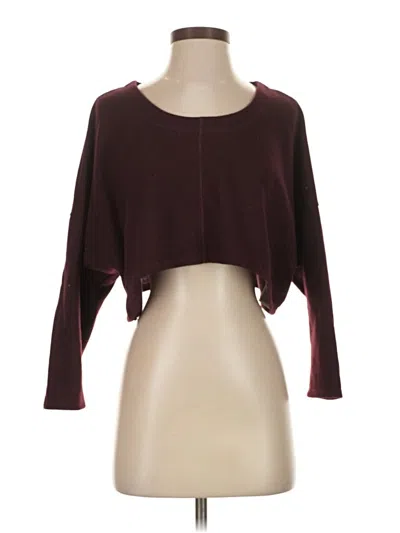 Pre-owned Truly Madly Deeply Cardigan Sweater In Burgundy