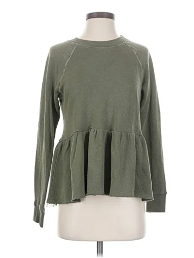 Pre-owned Truly Madly Deeply Long Sleeve T-shirt In Green