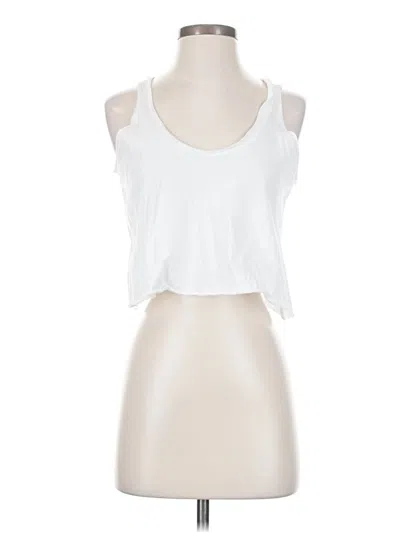Pre-owned Truly Madly Deeply Sleeveless Top White Halter Neckline Tops