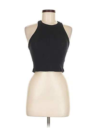 Pre-owned Truly Madly Deeply Tank Top Black Halter Neckline Tops