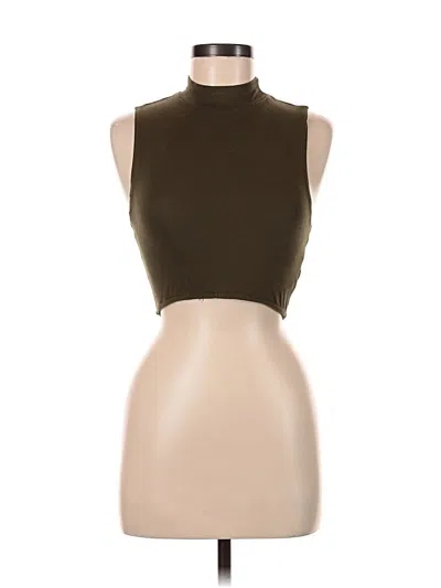 Pre-owned Truly Madly Deeply Tank Top Brown High Neck Tops