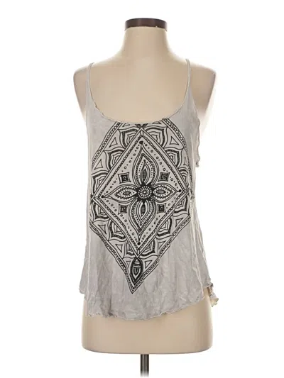 Pre-owned Truly Madly Deeply Tank Top Gray Halter Neckline Tops