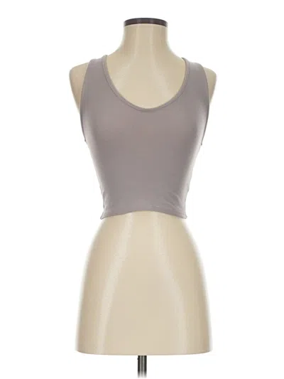 Pre-owned Truly Madly Deeply Tank Top Gray Strapless Neckline Tops