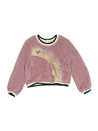 Pre-owned Truly Me By Sara Sara Kids' Pullover Sweater In Pink