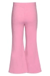 Truly Me Crystal Embellished Flare Leg Pants In Pink