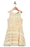 TRULY ME TRULY ME KIDS' LACE & FAUX LEATHER DRESS