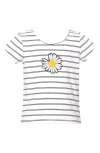 TRULY ME TRULY ME KIDS' SEQUIN DAISY T-SHIRT