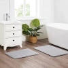 Truly Soft 2-pc. Memory Foam Bath Rug Set In Gray